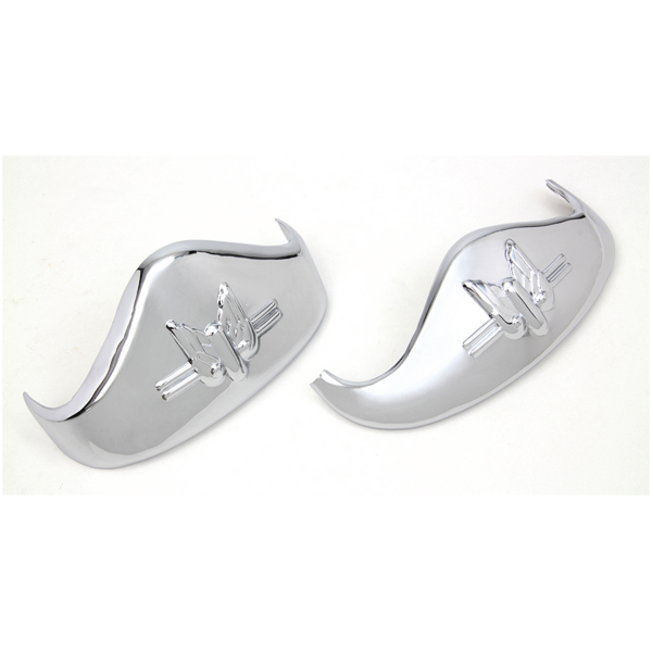ROCKET DESIGN FENDER TIPS FOR 1936-1948 MODELS Springer Fender Tip Set Chrome BT36-48