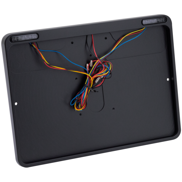LICENSE PLATE FRAME WITH LIGHTS DMP 3-1 License Frame DK Matt Black