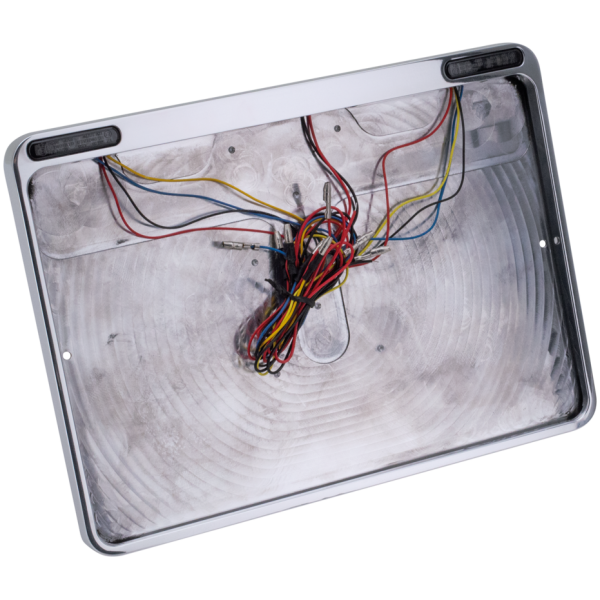 LICENSE PLATE FRAME WITH LIGHTS Licenseplateframe run/br/turn polish DK