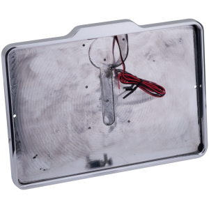 LICENSE PLATE FRAME WITH LICENSE PLATE ILLUMINATION Licenseplateframe w/lic light polish DK