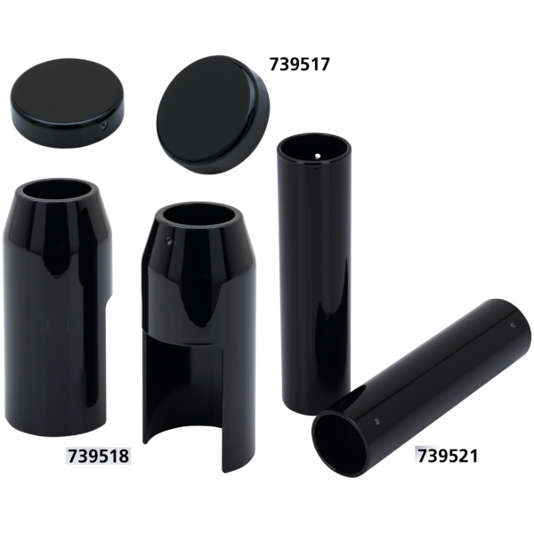 DMP FORK ACCESSORIES DMP Upper Fork Cover Black XL04-22