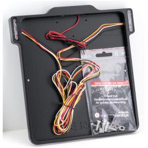 LICENSE PLATE FRAME WITH LIGHTS DMP 3-1 License Frame DE Matt Black