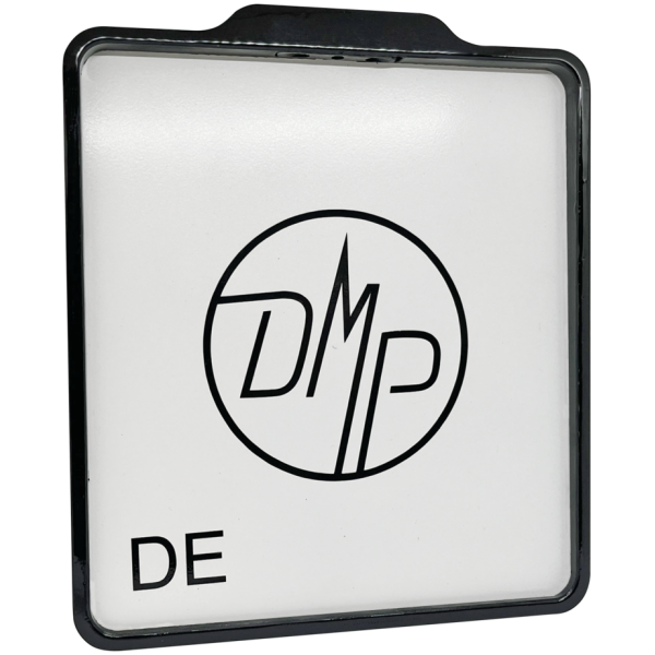 LICENSE PLATE FRAME WITH LICENSE PLATE ILLUMINATION DMP License Frame DE Gloss Black