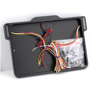 LICENSE PLATE FRAME WITH LIGHTS DMP 3-1 License Frame NL Matt Black