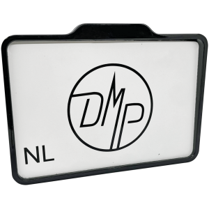LICENSE PLATE FRAME WITH LICENSE PLATE ILLUMINATION DMP License Frame NL Gloss Black