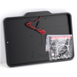 LICENSE PLATE FRAME WITH LICENSE PLATE ILLUMINATION DMP License Frame NL Matt Black