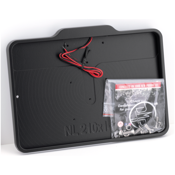 LICENSE PLATE FRAME WITH LICENSE PLATE ILLUMINATION DMP License Frame NL Matt Black