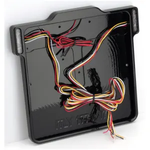 LICENSE PLATE FRAME WITH LIGHTS DMP 3-1 License Frame IT Gloss Black