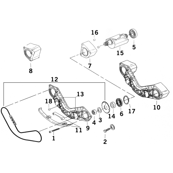 ENGINE BALANCER PARTS FOR TWIN CAM B 10pck RETAINING RING