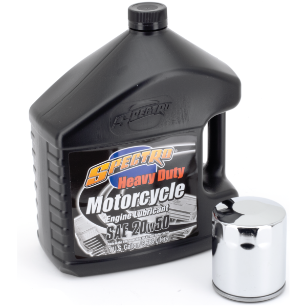 OIL CHANGE AND SERVICE KITS Twin Cam engine oil service kit Chrome