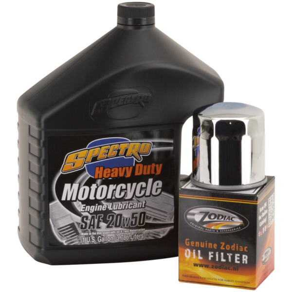OIL CHANGE AND SERVICE KITS Evolution engine oil service kit Chrome