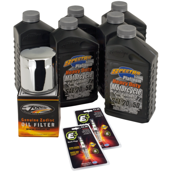 OIL CHANGE AND SERVICE KITS Twin Cam VSyn total service kit Chrome