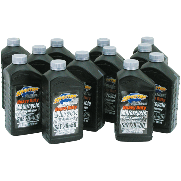 SPECTRO PLATINUM FULL SYNTHETIC SAE 20W50 MOTOR OIL 12x.946Ltr V-Syn-3 20W50