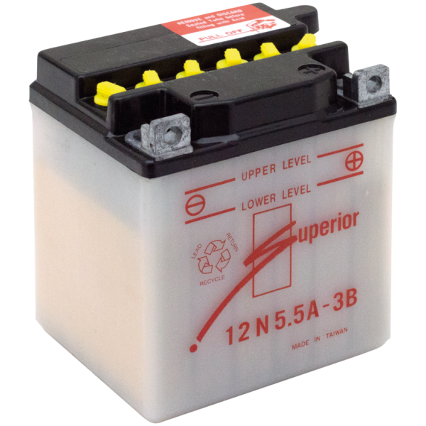 BATTERY FOR VINTAGE MODELS CONVERTED TO 12 VOLTS UN 2800 battery 12N5.5A-3B without acid
