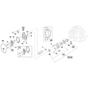 CAM CHAIN PARTS FOR LATE TWIN CAM Crank sprocket cam drive TC06-17