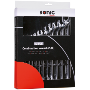 SONIC EQUIPMENT WRENCHES Combination wrench set inch sizes 12Pc
