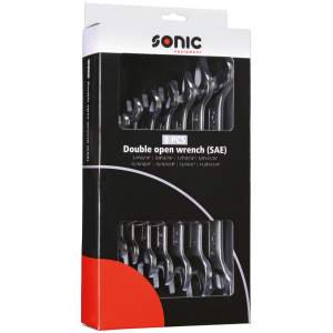 SONIC EQUIPMENT WRENCHES Double open wrench set inch sizes 8Pc