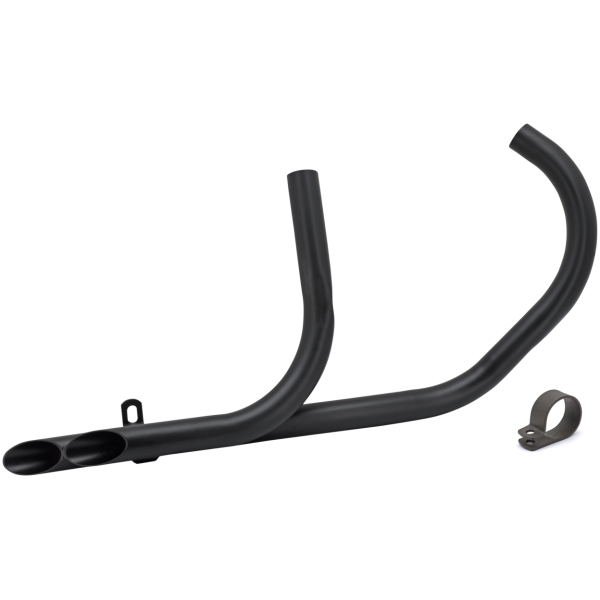 DRAG PIPES FOR 45CI SIDE VALVE MODELS set of dragpipes 45" SV w/brackets,black