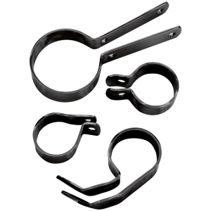SAMWEL EXHAUST CLAMPS FOR 45CI WL clampset exhaust 4 piece black,WL