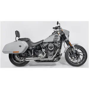 BLACK DUCK 2-INTO-1 FOR MILWAUKEE EIGHT SOFTAIL BD Fighter Pro 2-1 Raw Satin ST18-Up E5