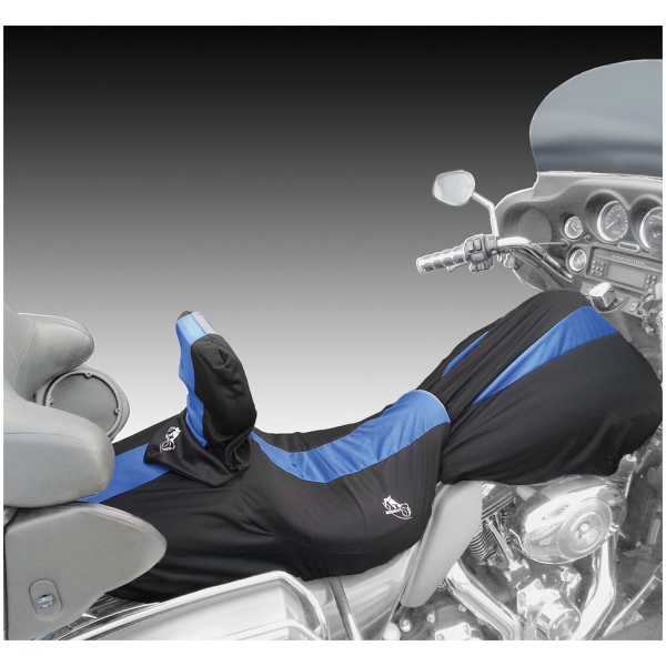 BIKESHEATH MODULAR MOTORCYCLE COVERS Bikesheath Seat/tankcover L blk/blue