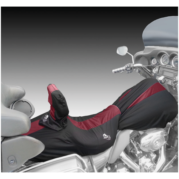BIKESHEATH MODULAR MOTORCYCLE COVERS Bikesheath Seat/tankcover L blk/burgundy