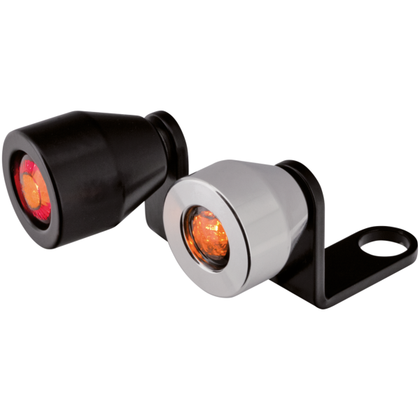 ODD CONCEPT LED TURN SIGNALS Polished RR turn signals + brackets