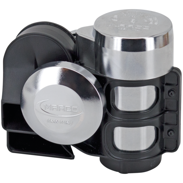 ELECTRO-PNEUMATIC HORNS Chr Tornado 2tone horn w/internal compr.