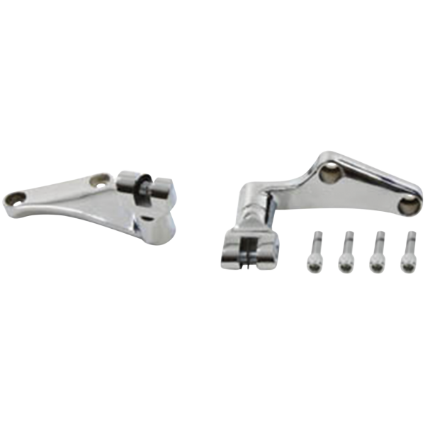 DELUXE PASSENGER PEG RELOCATION BRACKETS FOR SOFTAIL Rear Footpeg Mounts Chrome FXST86-06