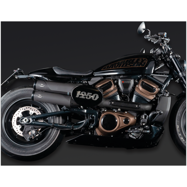 MCJ ADJUSTABLE EXHAUST FOR RH1250S SPORTSTER S MCJ Adj. Exhaust Black RH1250S21-Up