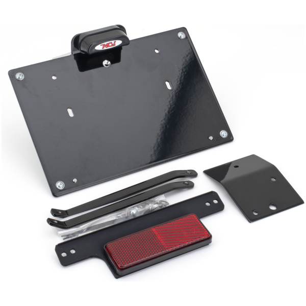 MCJ LIGHTED LICENSE PLATE BRACKETS FOR MILWAUKEE EIGHT SOFTAIL MCJ Lic. Plate Holder FXBR(S)18-Up