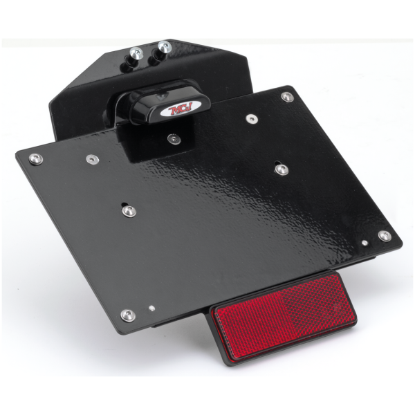 MCJ LIGHTED LICENSE PLATE BRACKETS FOR MILWAUKEE EIGHT SOFTAIL MCJ Lic. Plate Holder FLSL18-Up
