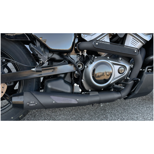 MCJ ADJUSTABLE 2-INTO-1 EXHAUST FOR RH975 NIGHTSTER MCJ 2-1 975RH22-Up Chrome
