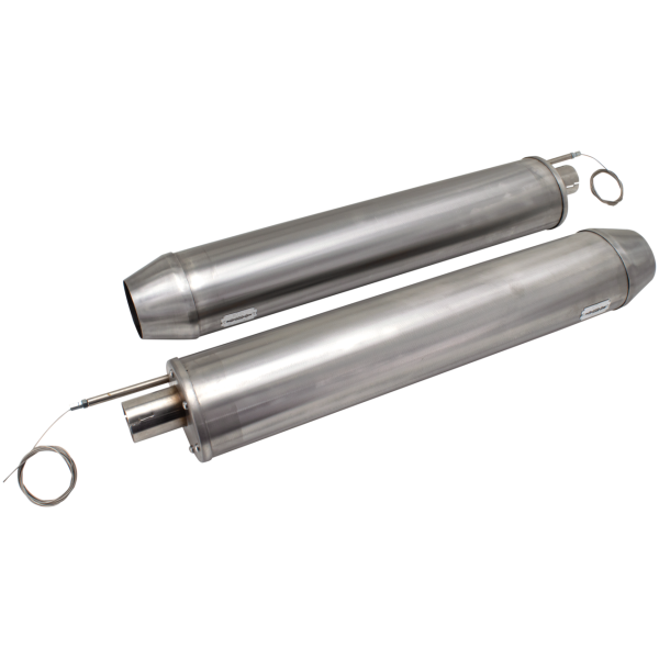 MCJ ADJUSTABLE EXHAUSTS FOR V-ROD MCJ 2-2 Oval VRSCF09-17 Chrome