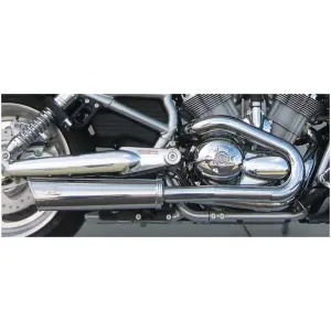MCJ ADJUSTABLE EXHAUSTS FOR V-ROD MCJ 2-1 Slip-On VRS02-17 Chrome