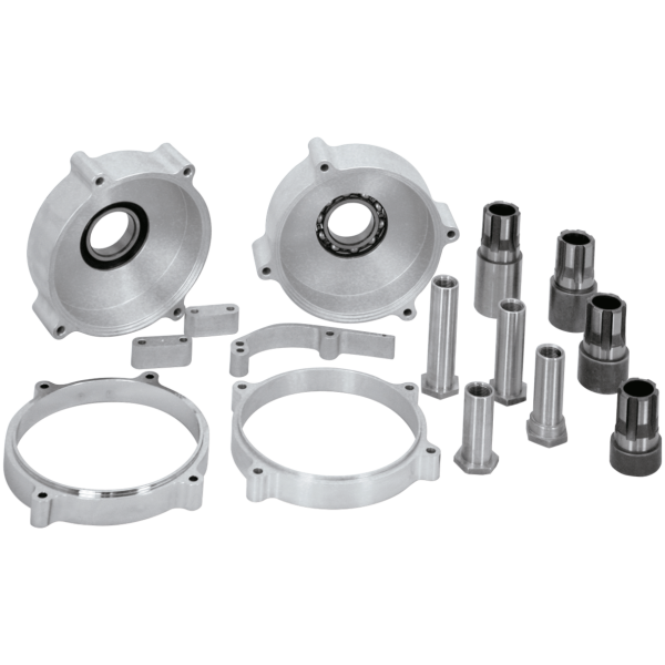 EXTENDED SPROCKET SHAFTS & NUTS, PRIMARY SPACERS AND TRANSMISSION MOUNTING PLATES Ball Bearing, closed on 2 sides