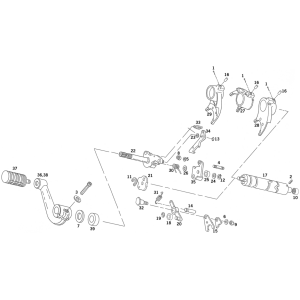 SHIFTER PARTS FOR 1991-2003 SPORTSTER GHDP DETENT PLATE XL91-03