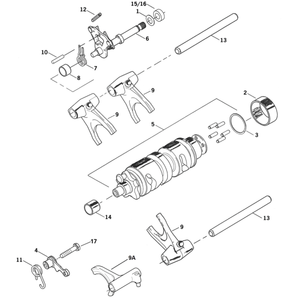 2006 TO PRESENT 6-SPEED TRANSMISSION SHIFTER PARTS 10pck SHIFT RTRN SPRING TC00-up XL04-05