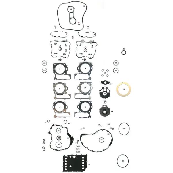 GASKET KITS, GASKETS, SEALS AND O-RINGS FOR V-ROD O-RING, METRIC