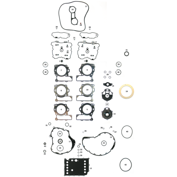 GASKET KITS, GASKETS, SEALS AND O-RINGS FOR V-ROD 10pck SEAL, RADIAL
