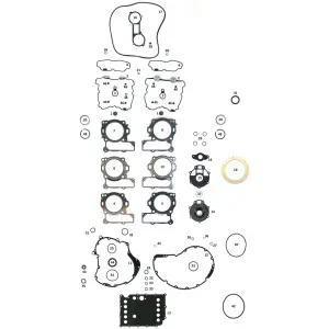 GASKET KITS, GASKETS, SEALS AND O-RINGS FOR V-ROD GASKET, CYL. HEAD, RR VRSC08-17 1250cc