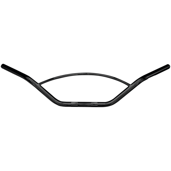 FEHLING 1" CLASSIC MOTO CROSS STYLE HANDLEBARS Fehling CL 3 hole 1" h/bar Blk w/roundbr