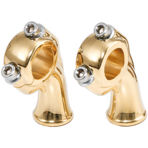 KUSTOM TECH DELUXE RISERS K-Tech Deluxe risers polished brass