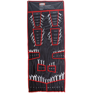 50-PIECE METRIC & INCH SIZE SPANNER ASSORTMENT 50Pc Combination spanner set SAE+Metric