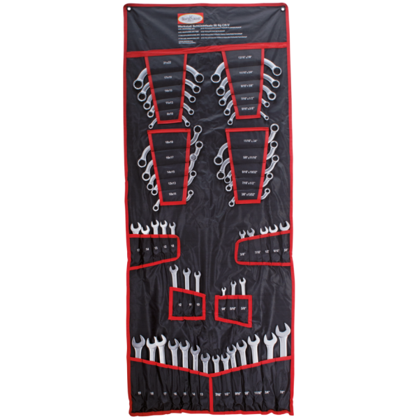 50-PIECE METRIC & INCH SIZE SPANNER ASSORTMENT 50Pc Combination spanner set SAE+Metric