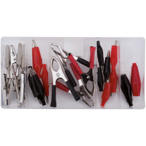 24-PIECE ALLIGATOR STYLE ELECTRIC CLIP ASSORTMENT 24Pc assortment crocodile clips