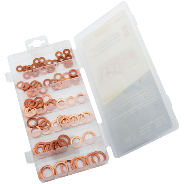 110pc Copper ring assortment box