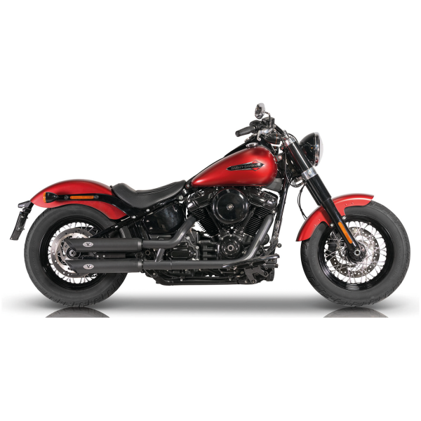 V-PERFORMANCE SLIP-ON MUFFLERS FOR MILWAUKEE EIGHT SOFTAIL SlashCut Black slip-ons FXBB/S-FXLR/S/T