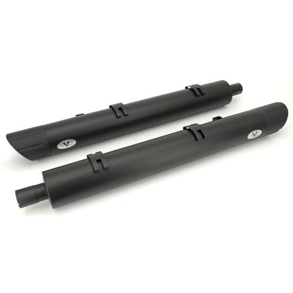 V-PERFORMANCE  SLIP-ON MUFFLERS FOR INDIAN POWERPLUS & THUNDERSTROKE Twin Chr mfflr set D. 100mm BANGER Chief