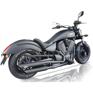 V-PERFORMANCE SLIP-ON MUFFLERS FOR VICTORY Twin Slash/Cut Dark mfflr set D. 80mm Vi
